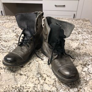 Bed Stu men gray distressed boots, size 10